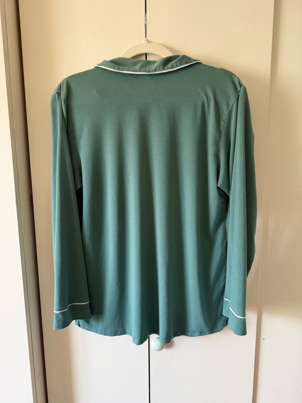 Eberjey Gisele TENCEL™ Modal Long PJ Set Green White (Read Description!) Size S - Picture 7 of 11
